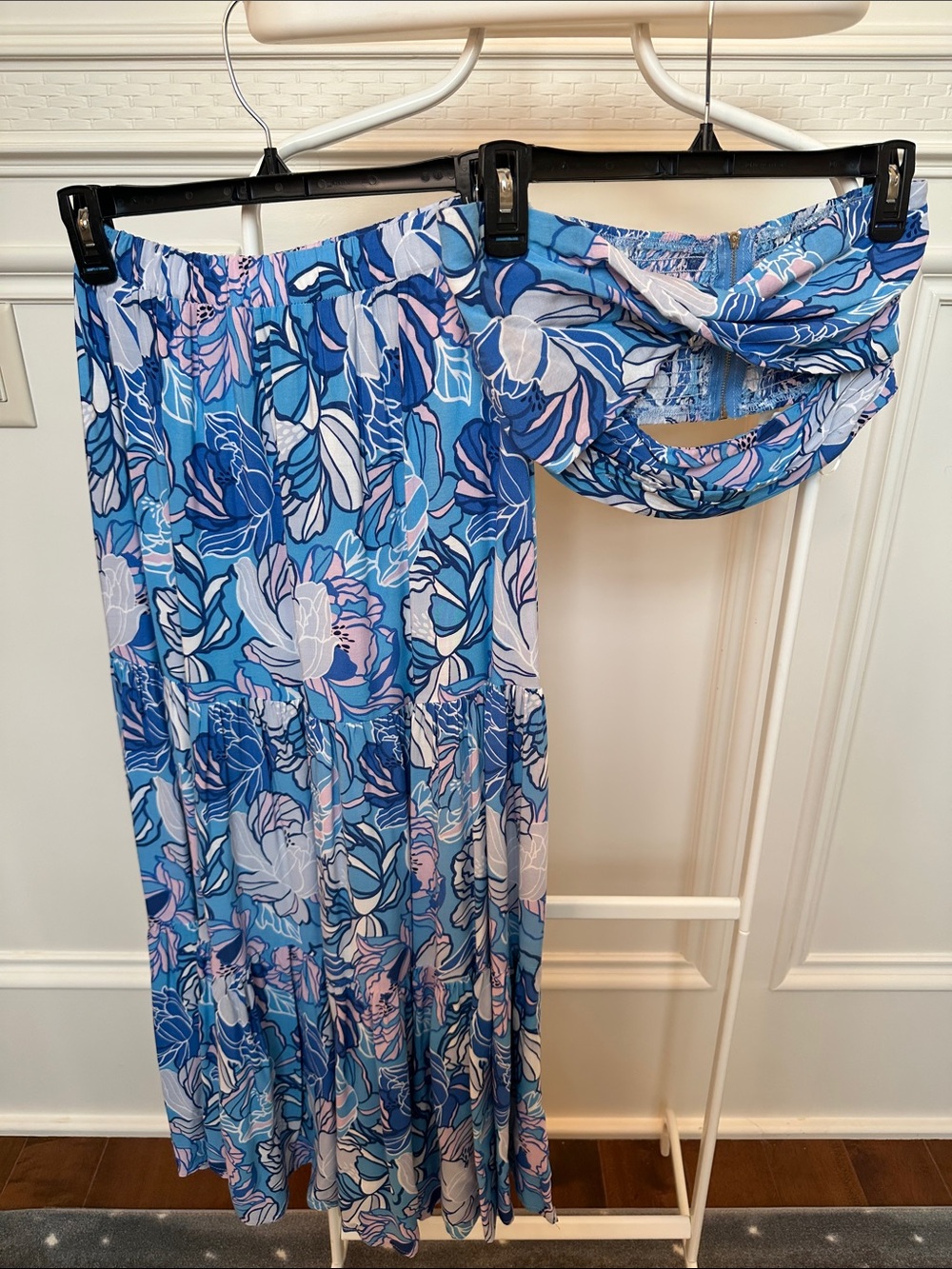 Blue Floral Skirt Set WHOIAM